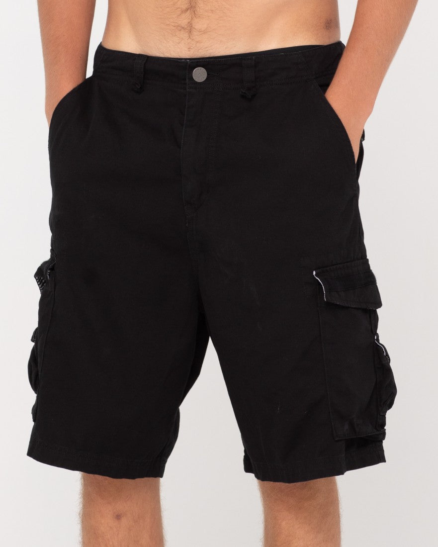 Rusty Sheetya Cargo Short BLACK