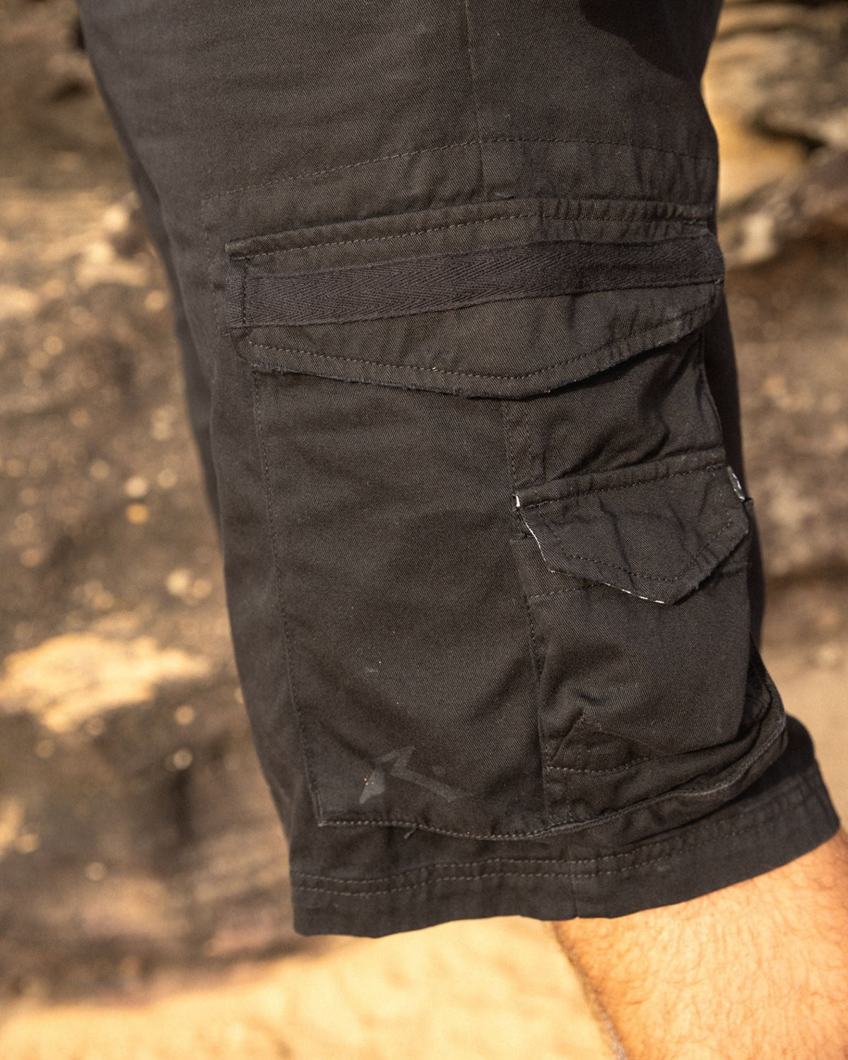 Rusty Sheetya Cargo Short BLACK