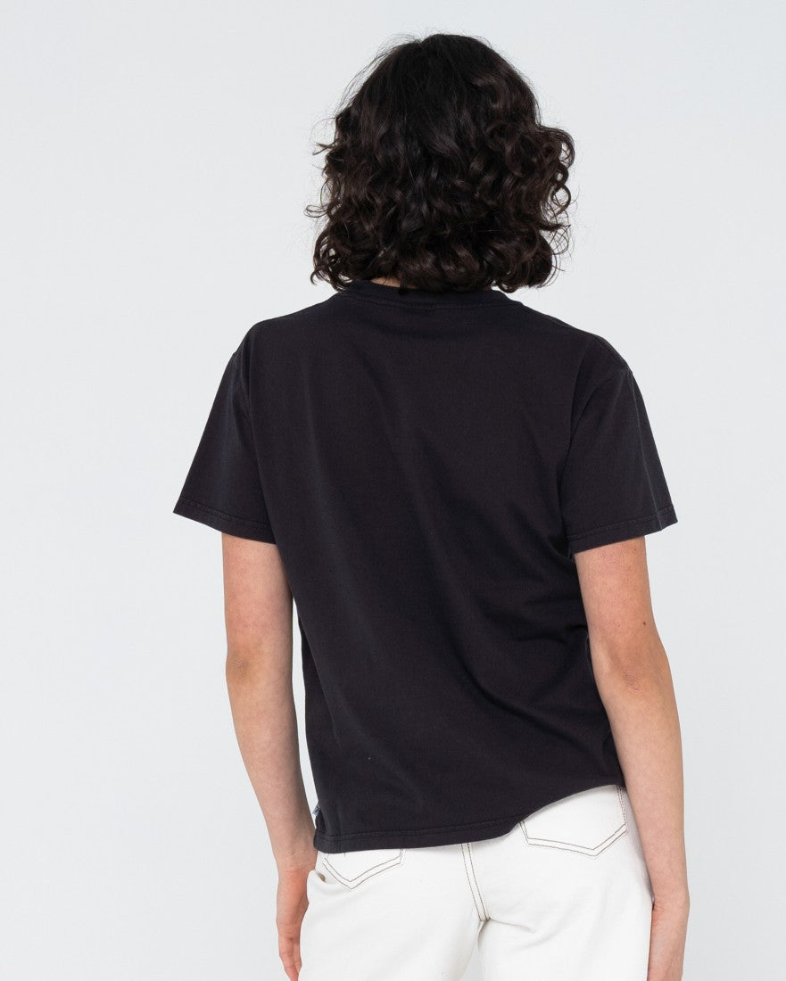 Rusty Slow Life Relaxed Fit Tee BLACK