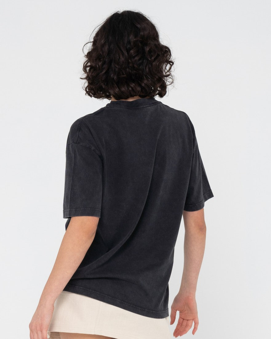Rusty Voyage Boyfriend Fit Tee WASHED BLACK