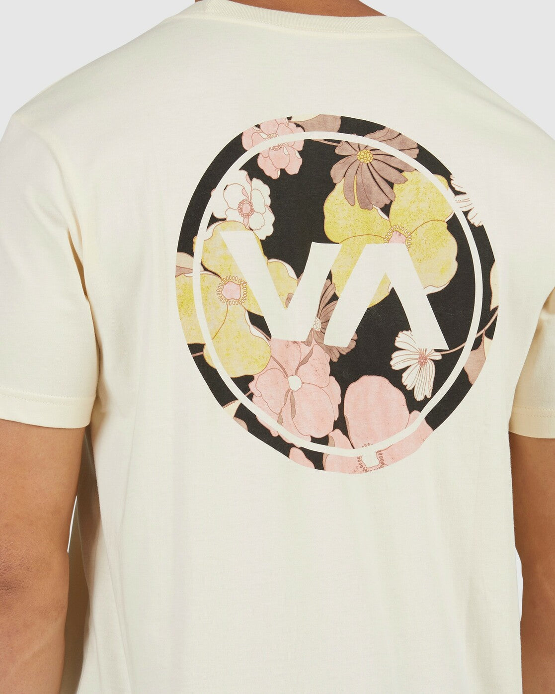 RVCA ALL DAY SS TEE BLEACHED