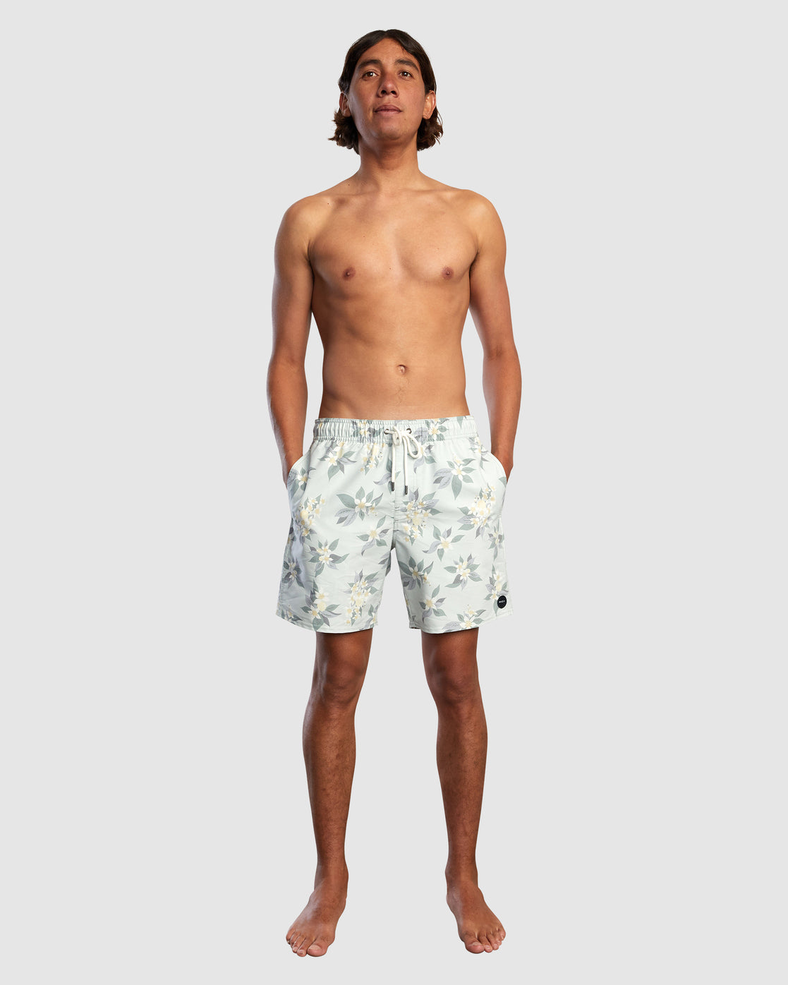 RVCA ANAHEIM ELASTIC SHORT ICE GREEN