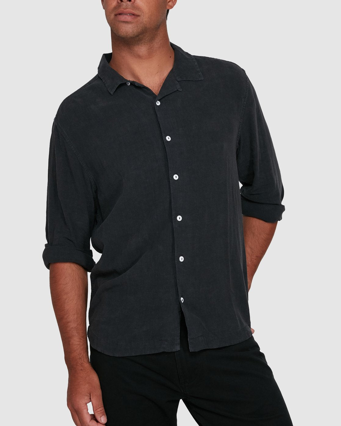 RVCA BEAT LONG SLEEVE TOP Black