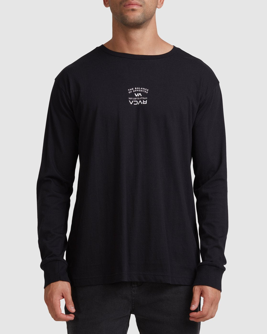 RVCA BEND IT LIKE RVCA LONG SLEEVE TEE Black