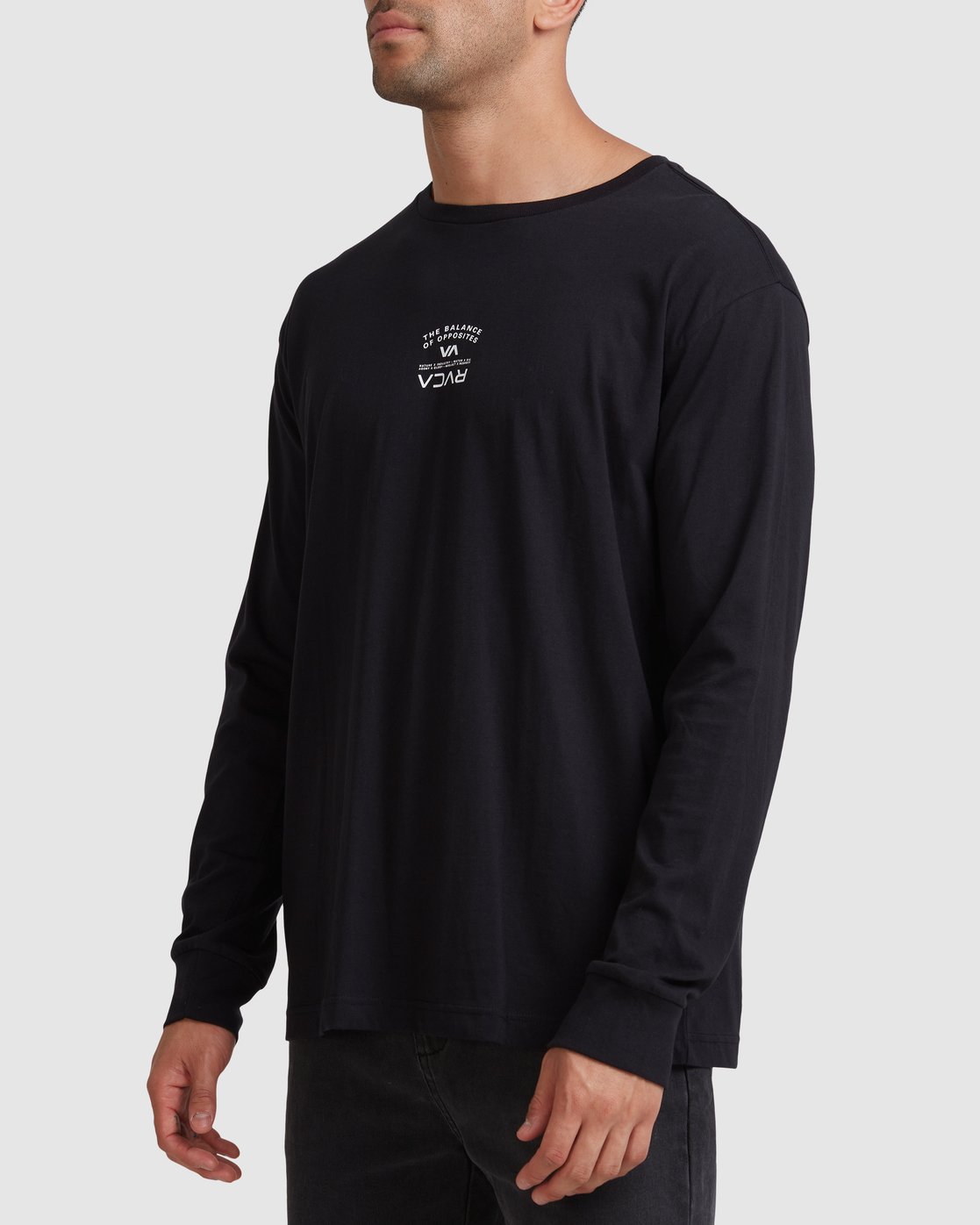 RVCA BEND IT LIKE RVCA LONG SLEEVE TEE Black