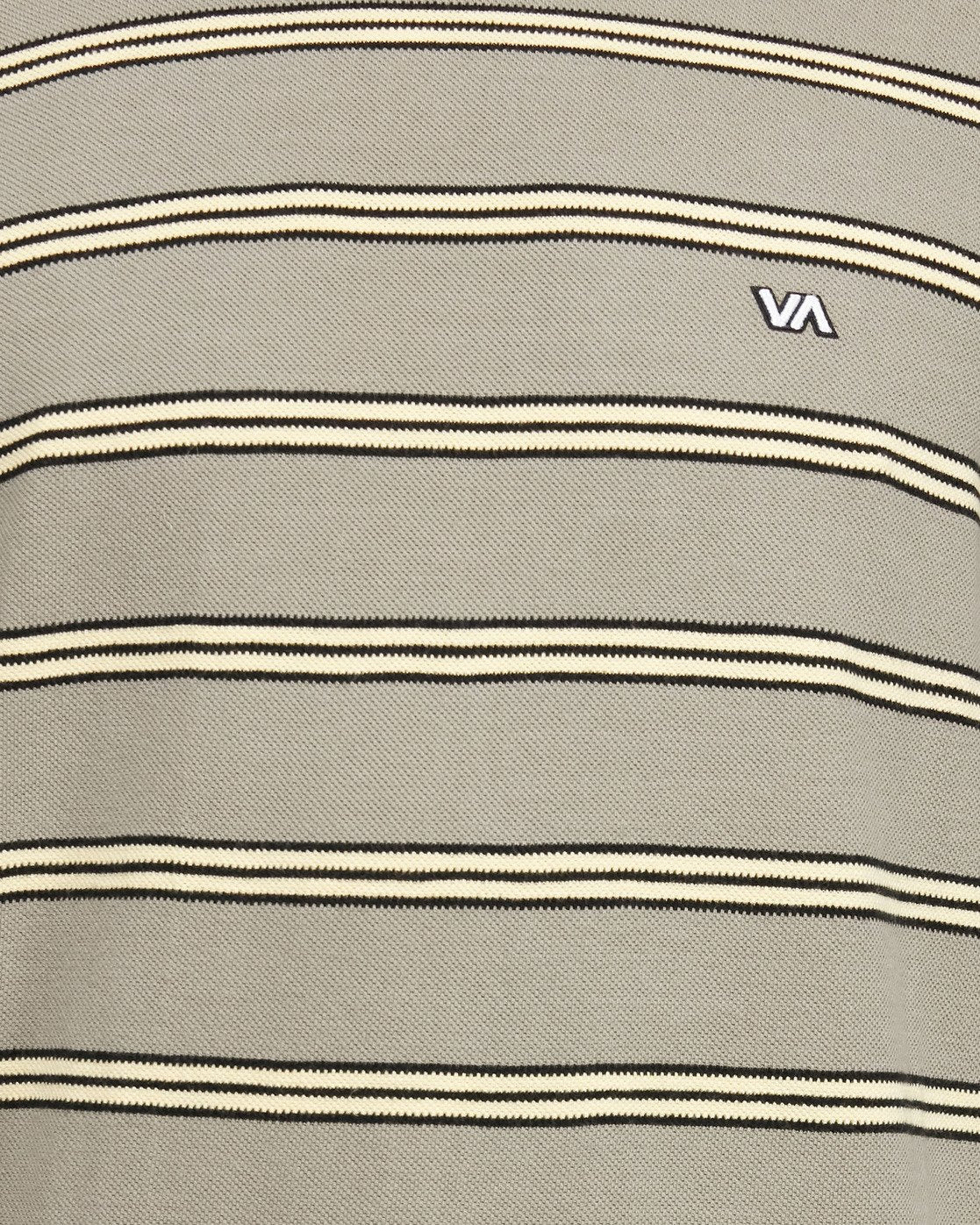 RVCA BLOOM PIQUE STRIPE LS TEE Aloe