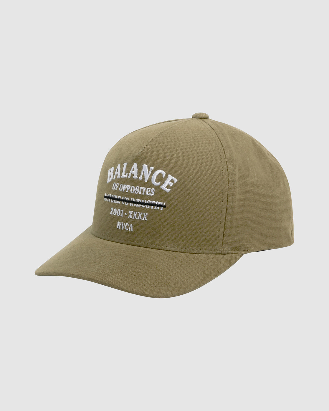 RVCA CROSSED OUT PINCHED SNAPBACK ALOE
