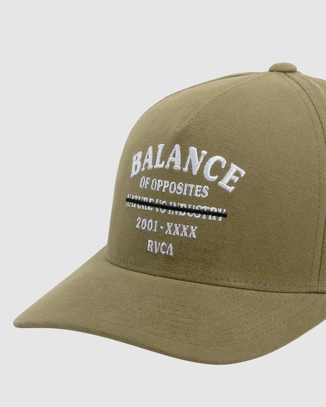 RVCA CROSSED OUT PINCHED SNAPBACK ALOE