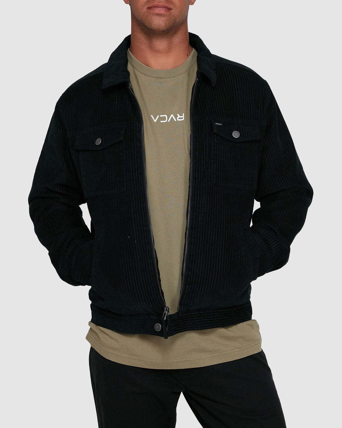 RVCA EASY TRUCKER II JACKET Black