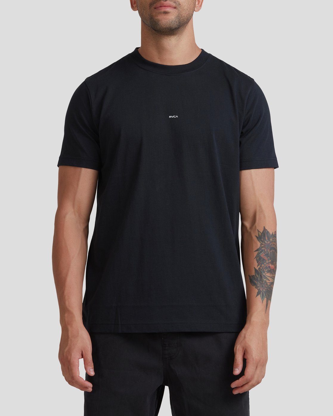 RVCA ECLIPSE SHORT SLEEVE TEE BLACK