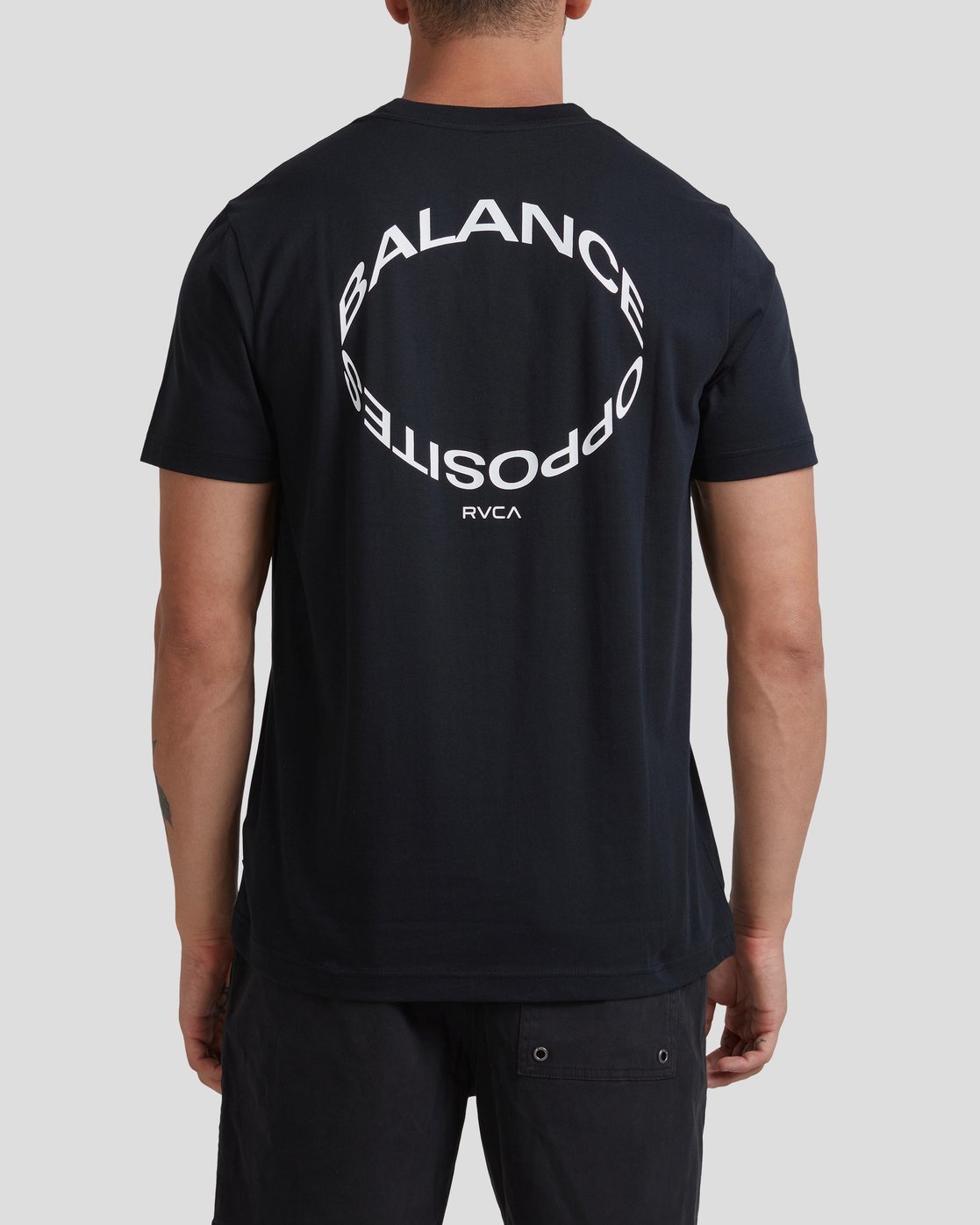 RVCA ECLIPSE SHORT SLEEVE TEE BLACK