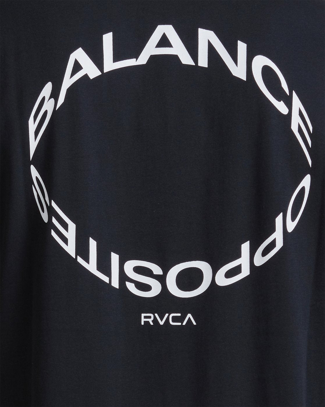 RVCA ECLIPSE SHORT SLEEVE TEE BLACK