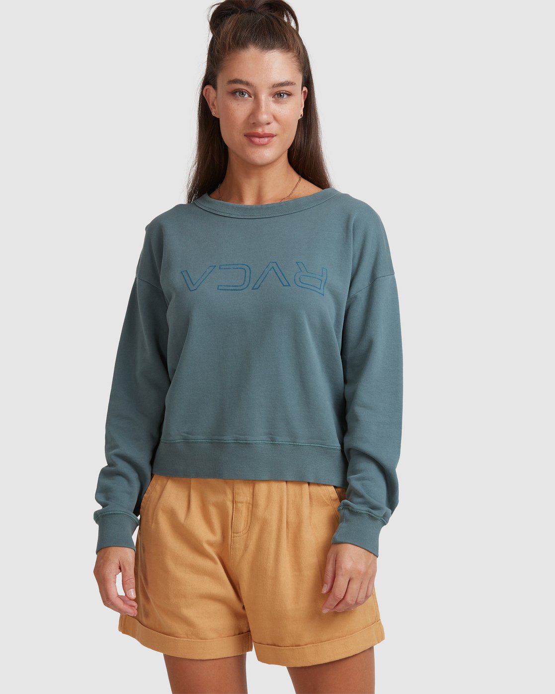 RVCA FLIP N FLOCK CREW Balsam green