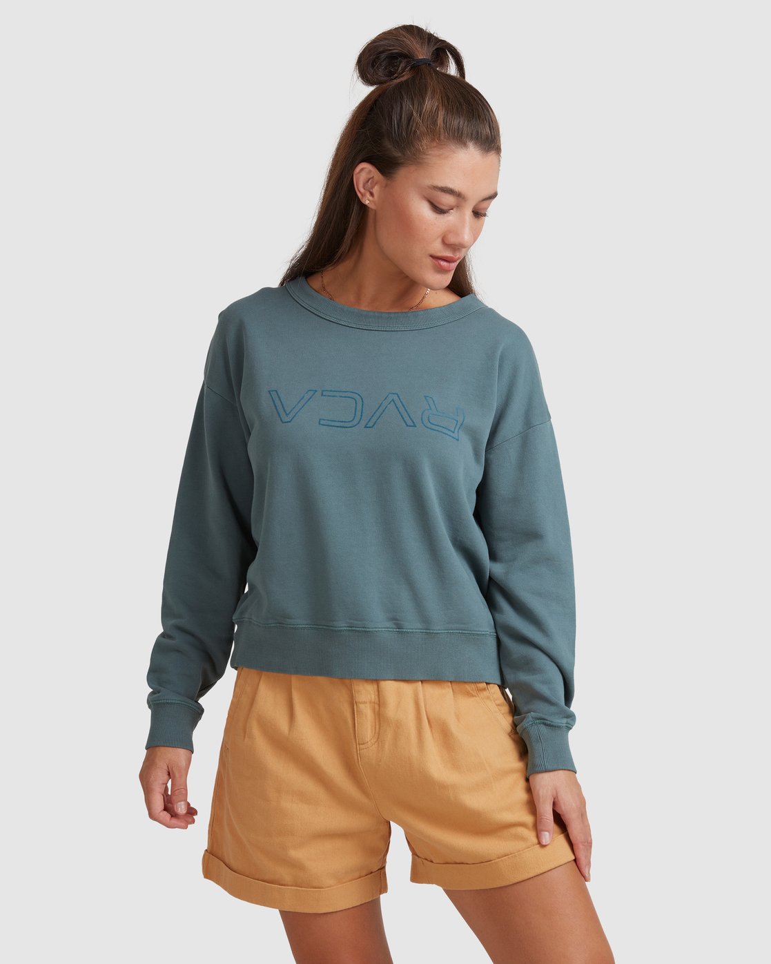 RVCA FLIP N FLOCK CREW Balsam green