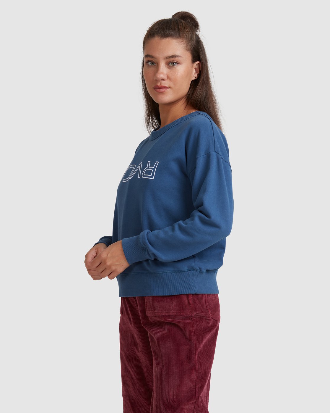 RVCA FLIP N FLOCK CREW Denim blue
