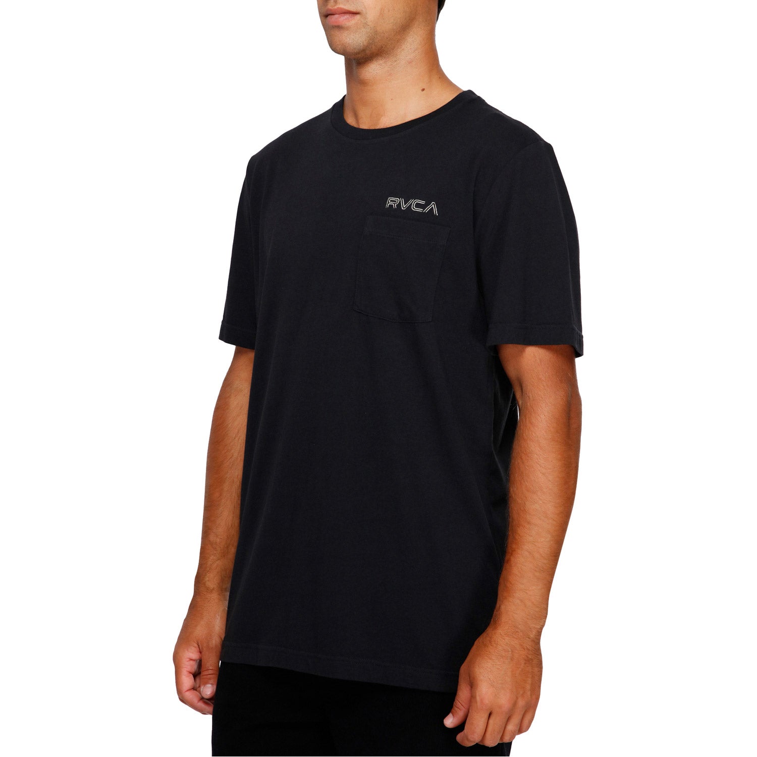 RVCA Keyliner Pocket Short Sleeve Tee Black