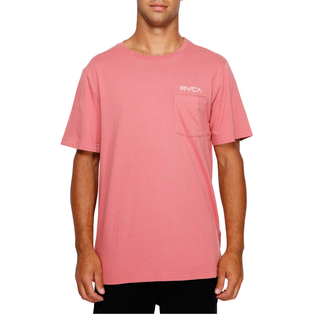 RVCA Keyliner Pocket Short Sleeve Tee Dusty Rose