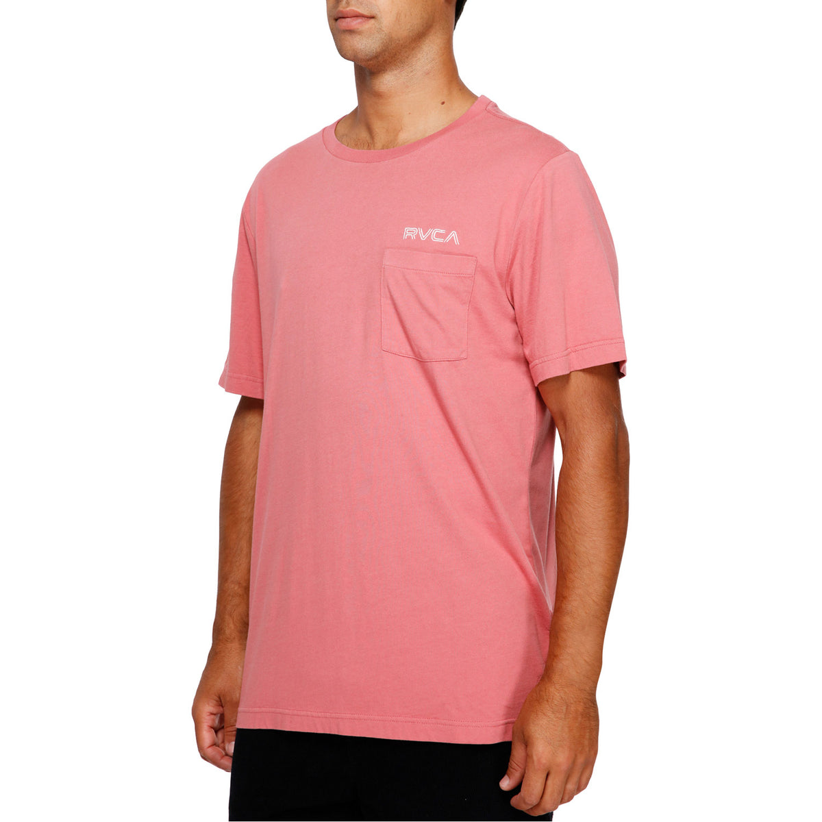 RVCA Keyliner Pocket Short Sleeve Tee Dusty Rose