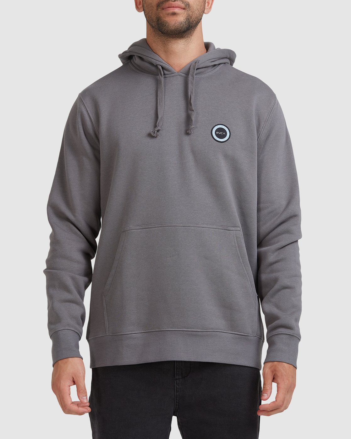 RVCA Motors Center Hoodie Smoke