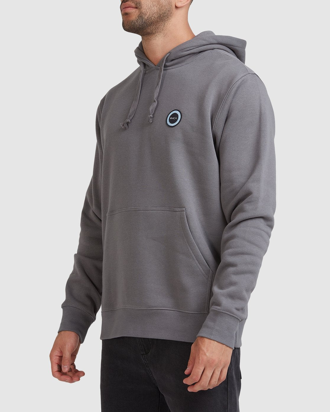 RVCA Motors Center Hoodie Smoke