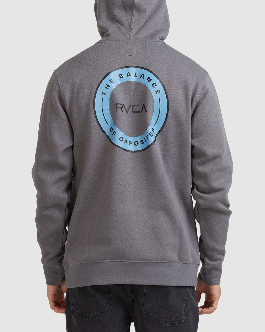 RVCA Motors Center Hoodie Smoke