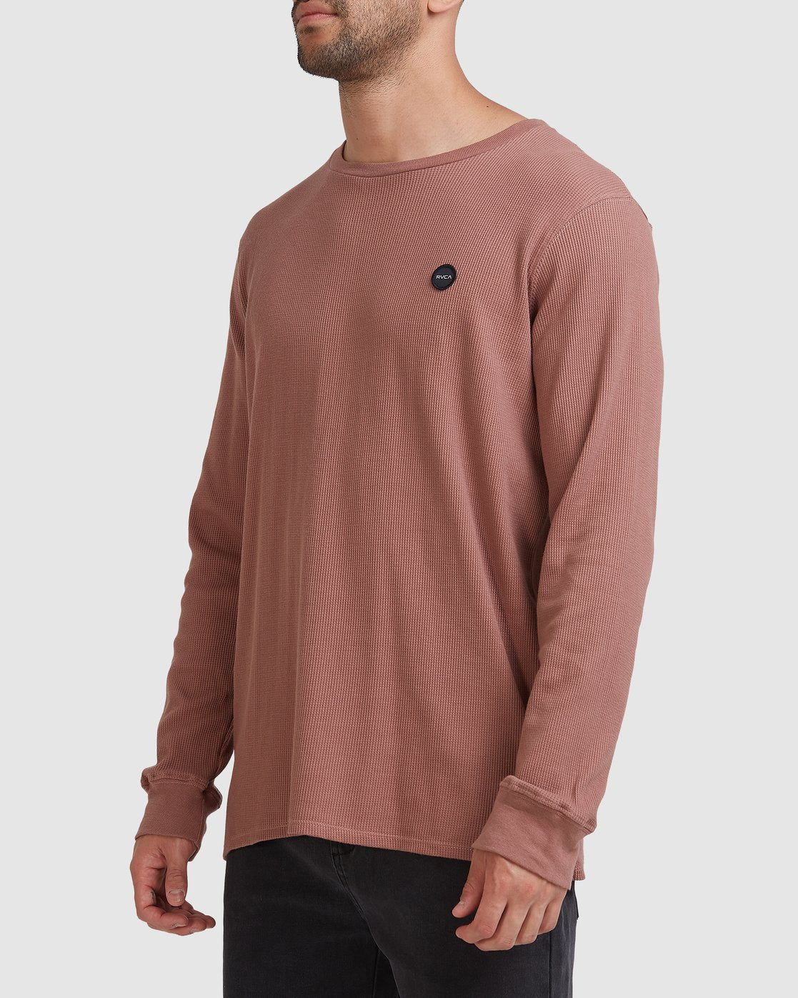 RVCA Motors Waffle Long Sleeve Tee Rustic
