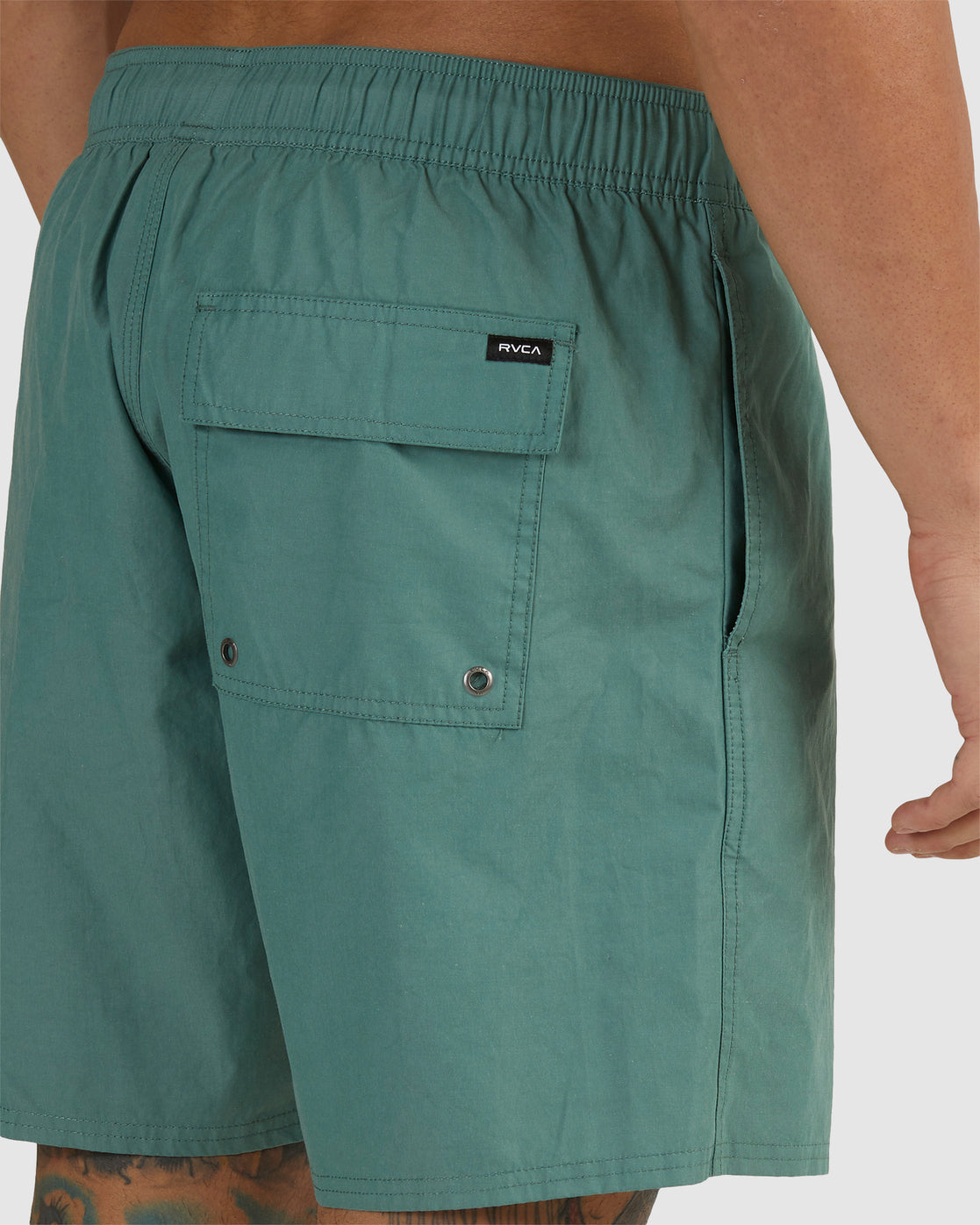 RVCA Opposites Elastic 2 Boardshorts 17" NEW SPINACH