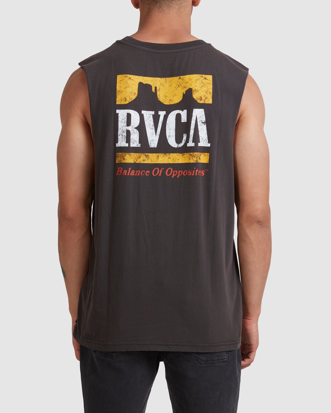 RVCA PACKETS MUSCLE Washed black