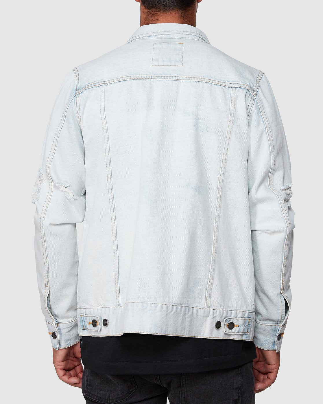 RVCA RVCA DISTRESSED DENIM JACKET Bleachout