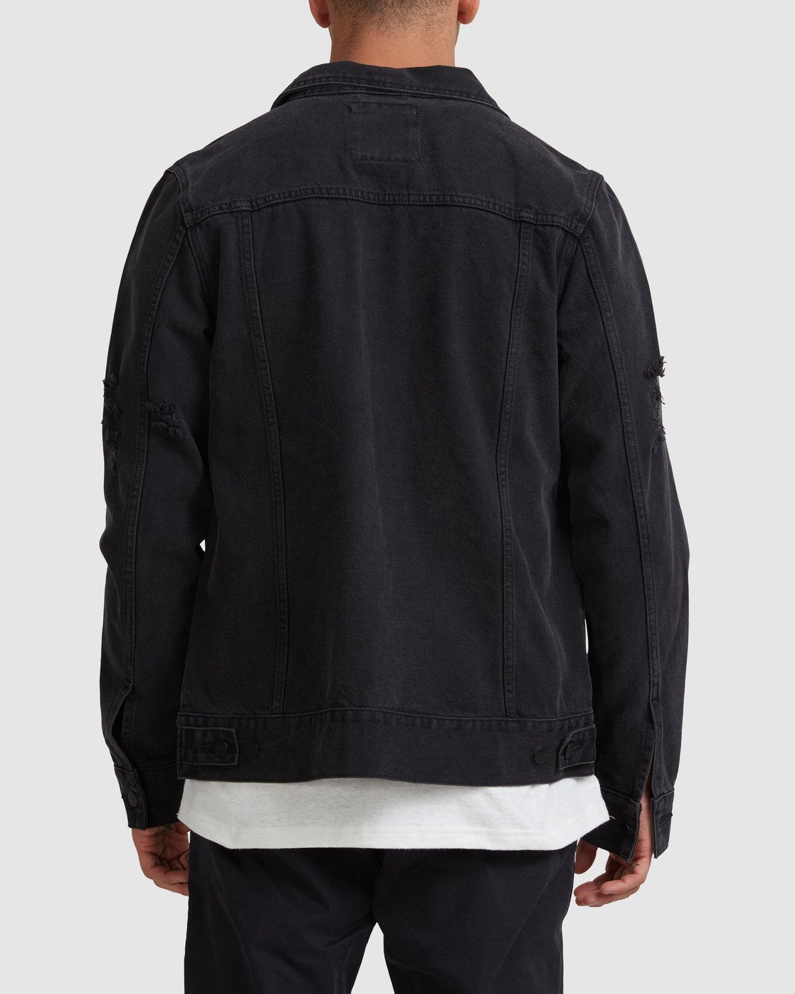 RVCA RVCA DISTRESSED DENIM JACKET Vintage black