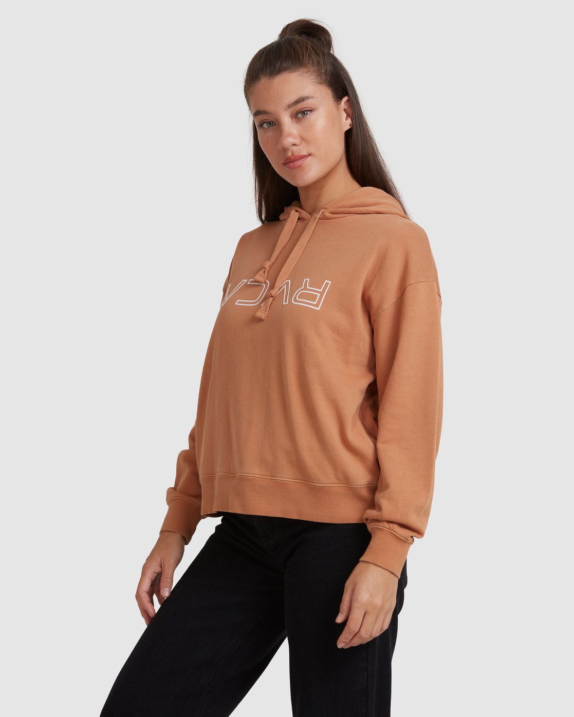 RVCA RVCA FLIPPED PIGMENT HOODIE Camel