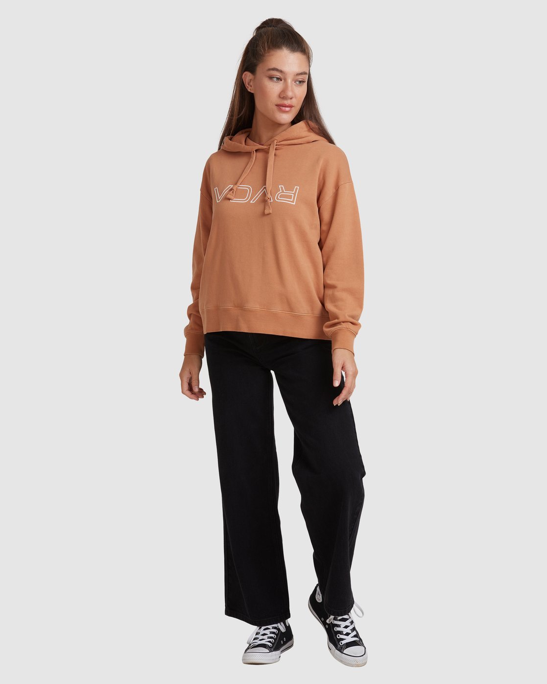 RVCA RVCA FLIPPED PIGMENT HOODIE Camel