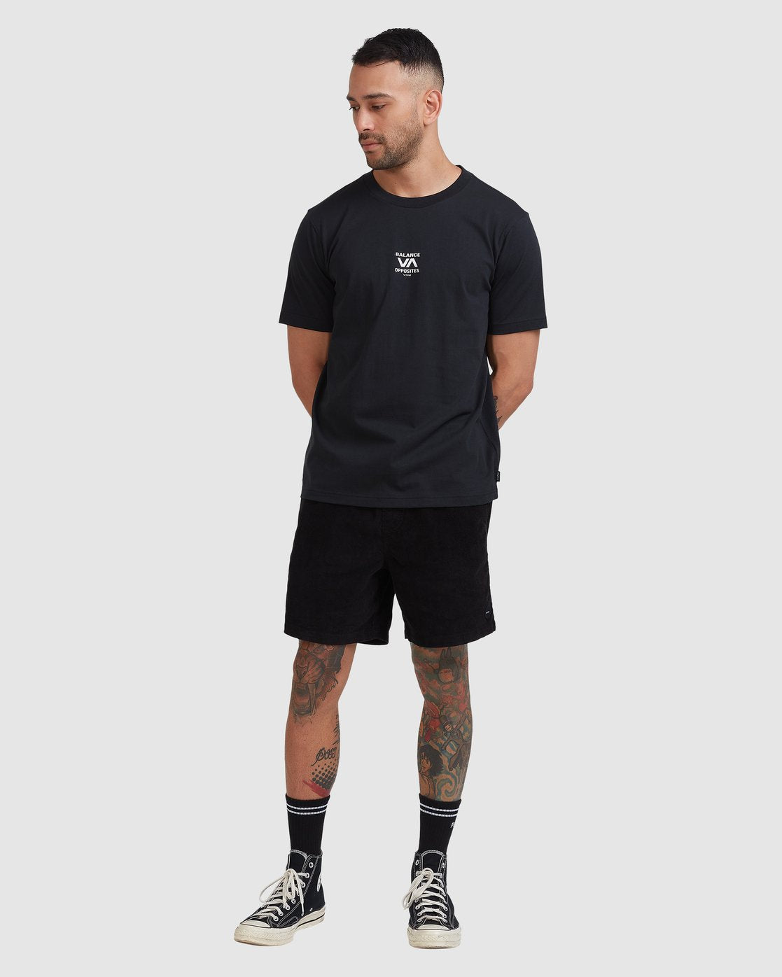 RVCA Rvca Trainer Short Sleeve Tee Black