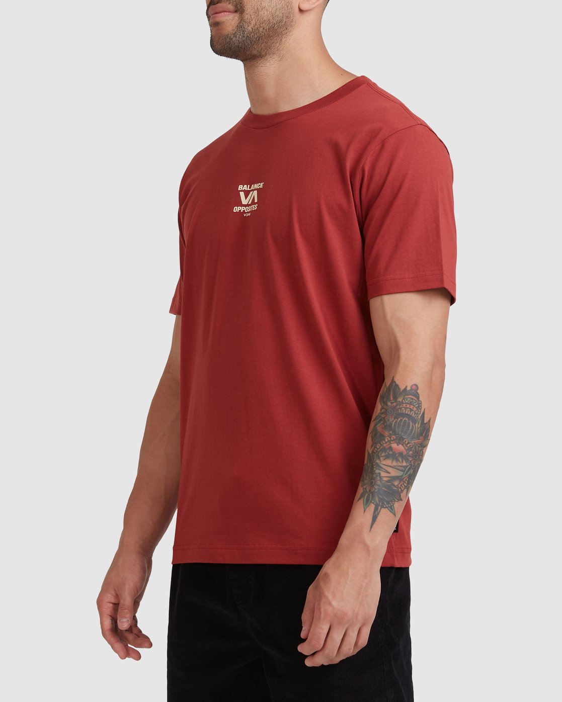 RVCA Rvca Trainer Short Sleeve Tee Rosewood