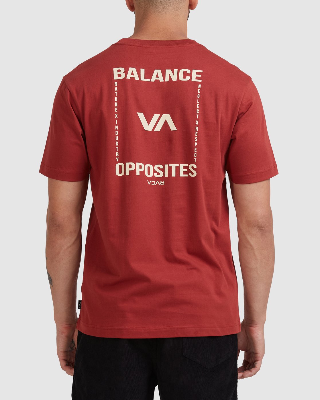 RVCA Rvca Trainer Short Sleeve Tee Rosewood