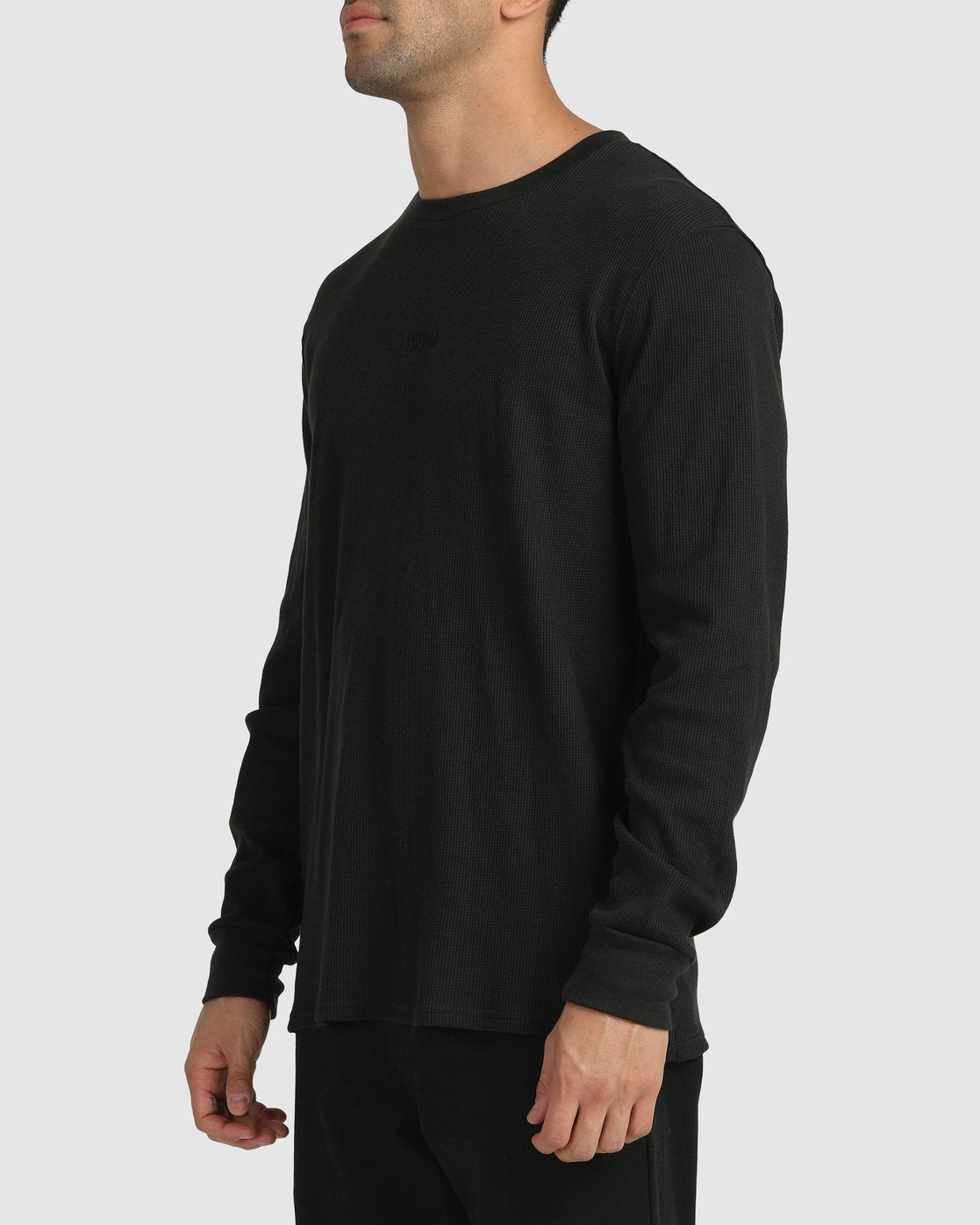 RVCA Rvca Warp Waffle Long Sleeve BLACK