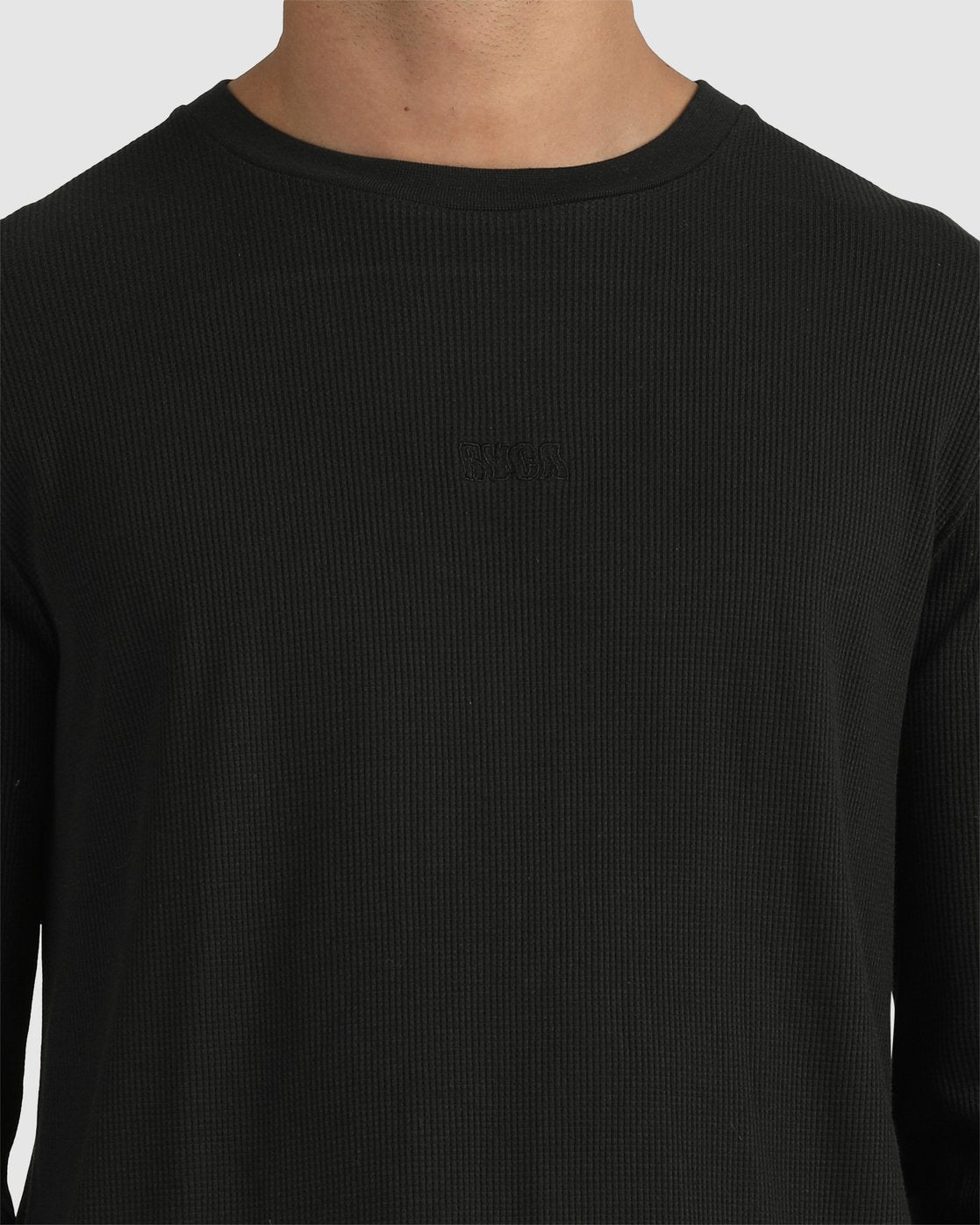 RVCA Rvca Warp Waffle Long Sleeve BLACK