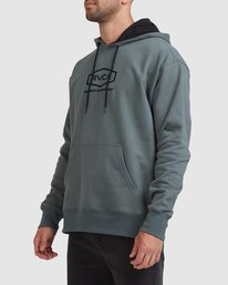 Rvca Rvca Worker Hoodie Balsam green