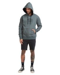 Rvca Rvca Worker Hoodie Balsam green