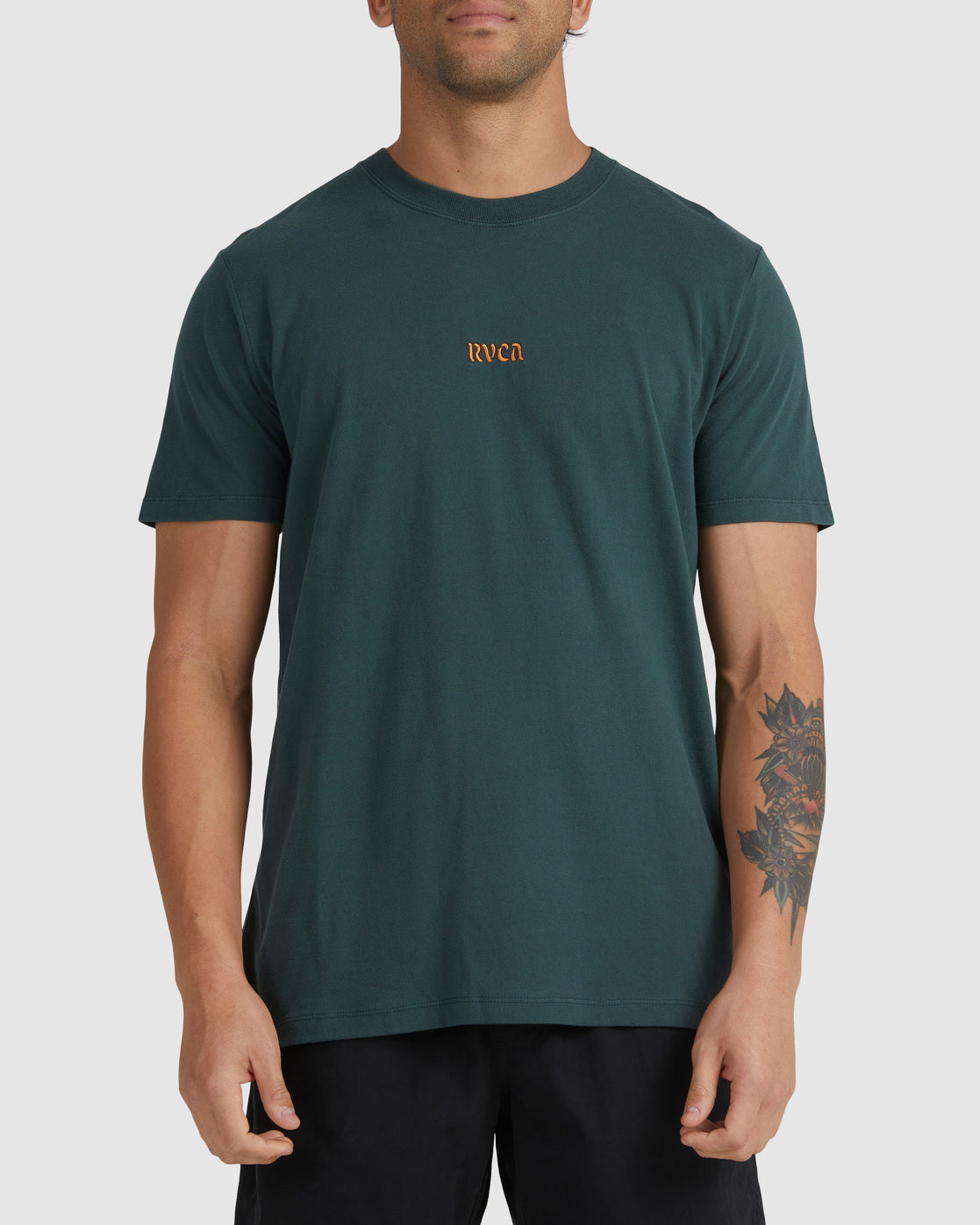 RVCA STRANGE BREW SS TEE HUNTER GREEN