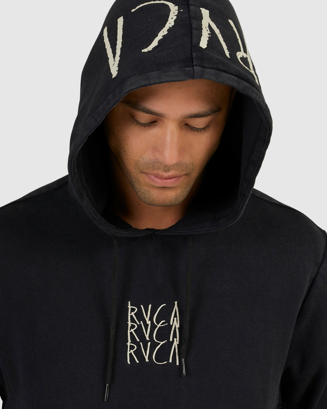 RVCA TRIPLE DECKER HOODIE BLACK