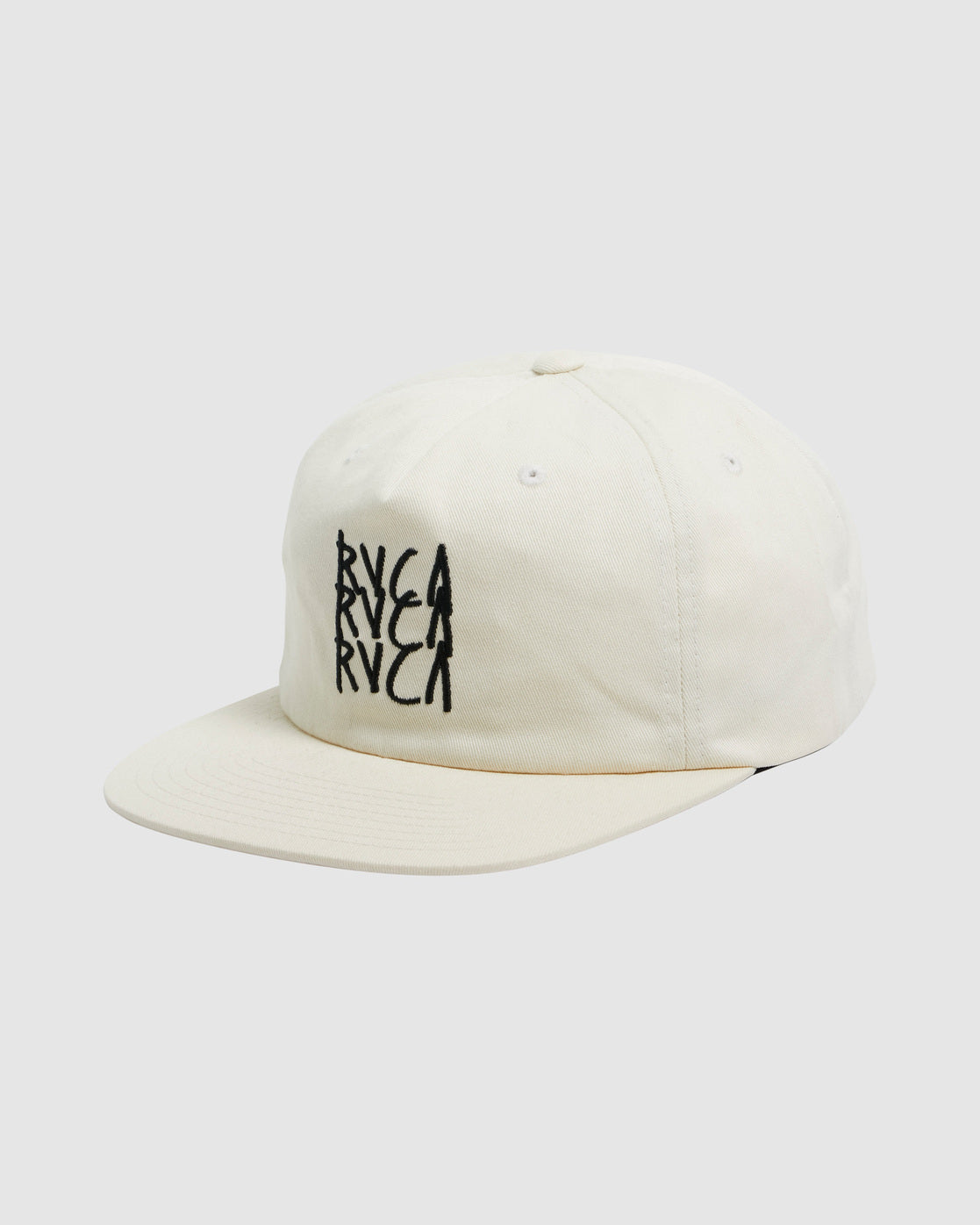 RVCA TRIPLE DECKER SNAPBACK BLEACHED