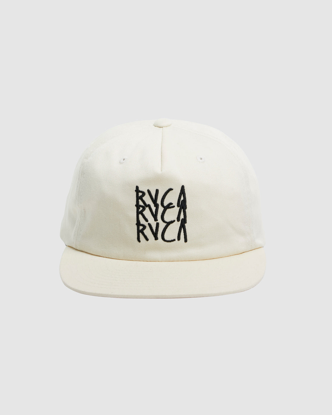RVCA TRIPLE DECKER SNAPBACK BLEACHED