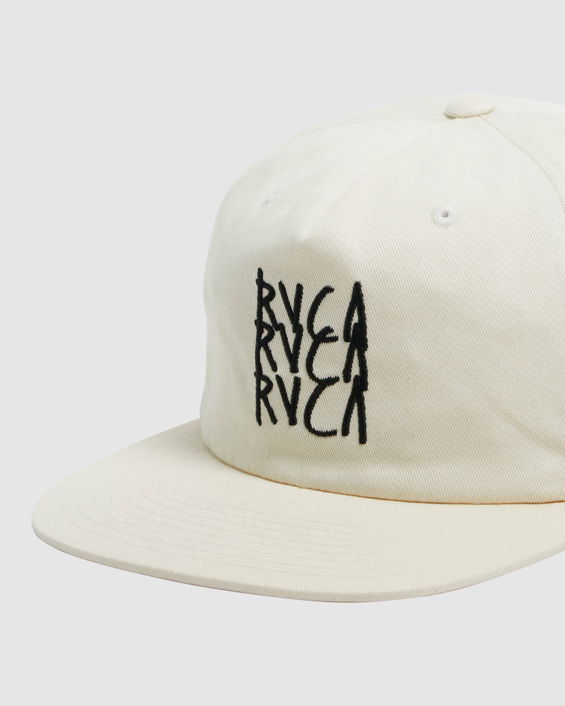 RVCA TRIPLE DECKER SNAPBACK BLEACHED