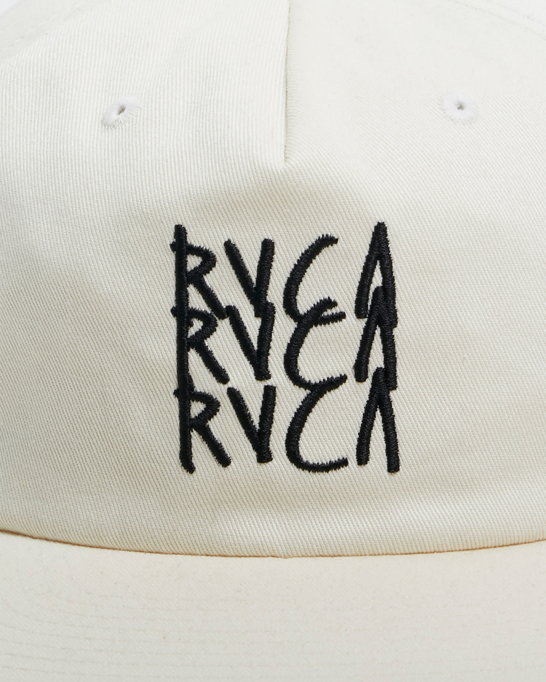 RVCA TRIPLE DECKER SNAPBACK BLEACHED