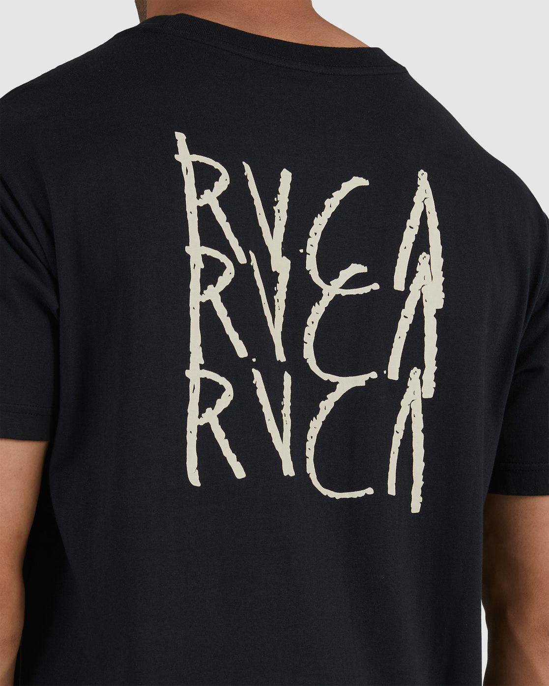 RVCA TRIPLE DECKER SS TEE BLACK