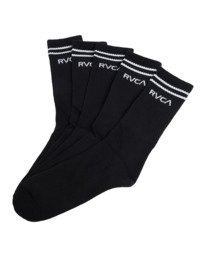 Rvca Union Sock III 5 Pack Black