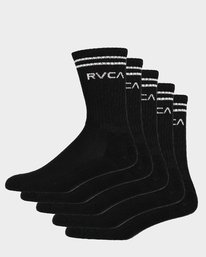 Rvca Union Sock III 5 Pack Black