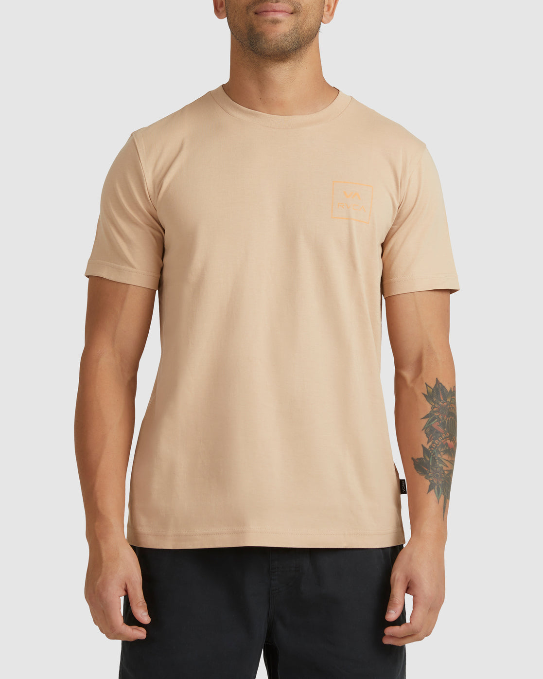 RVCA VA All The Way Organic Tee BURLAP