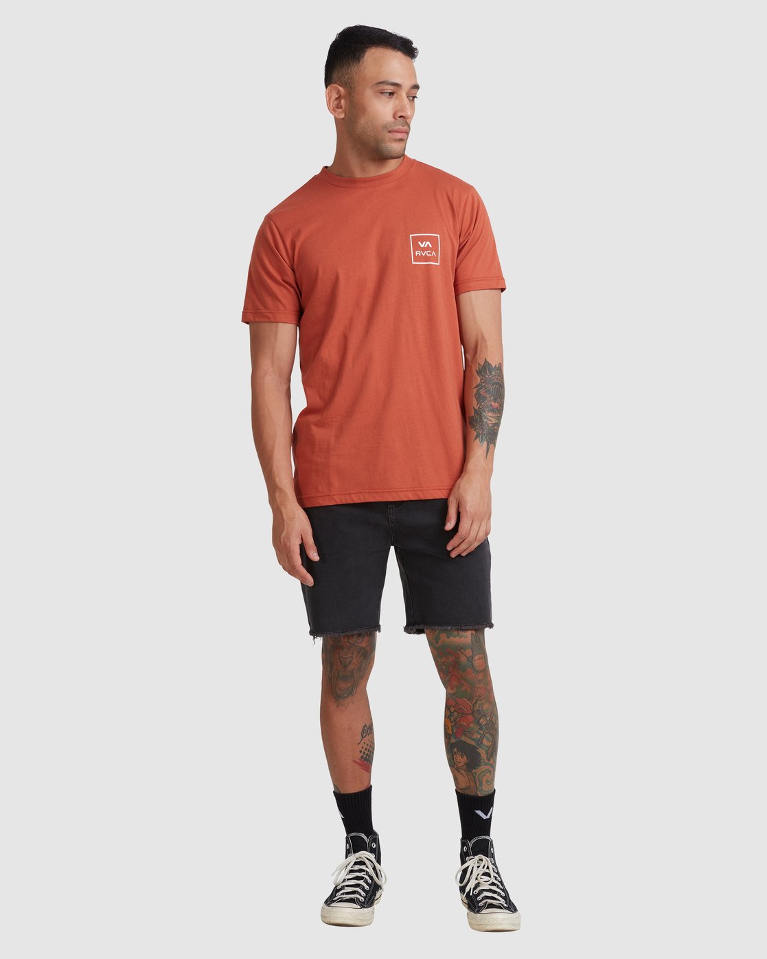RVCA VA ALL THE WAYS SHORT SLEEVE TEE Terracotta